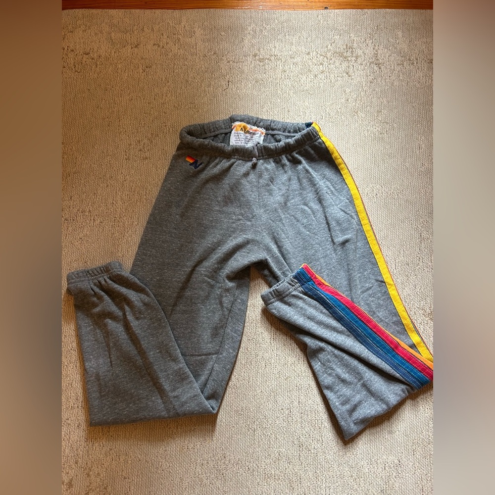Aviator nation 5 stripe sweatpants Heather gray
